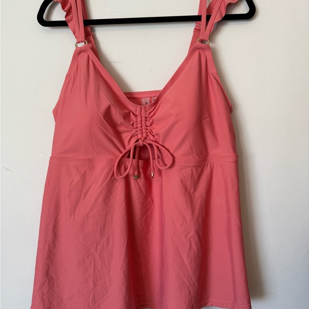 Addition Elle Pink Fit&Flare Tankini Size 1X NWOT
